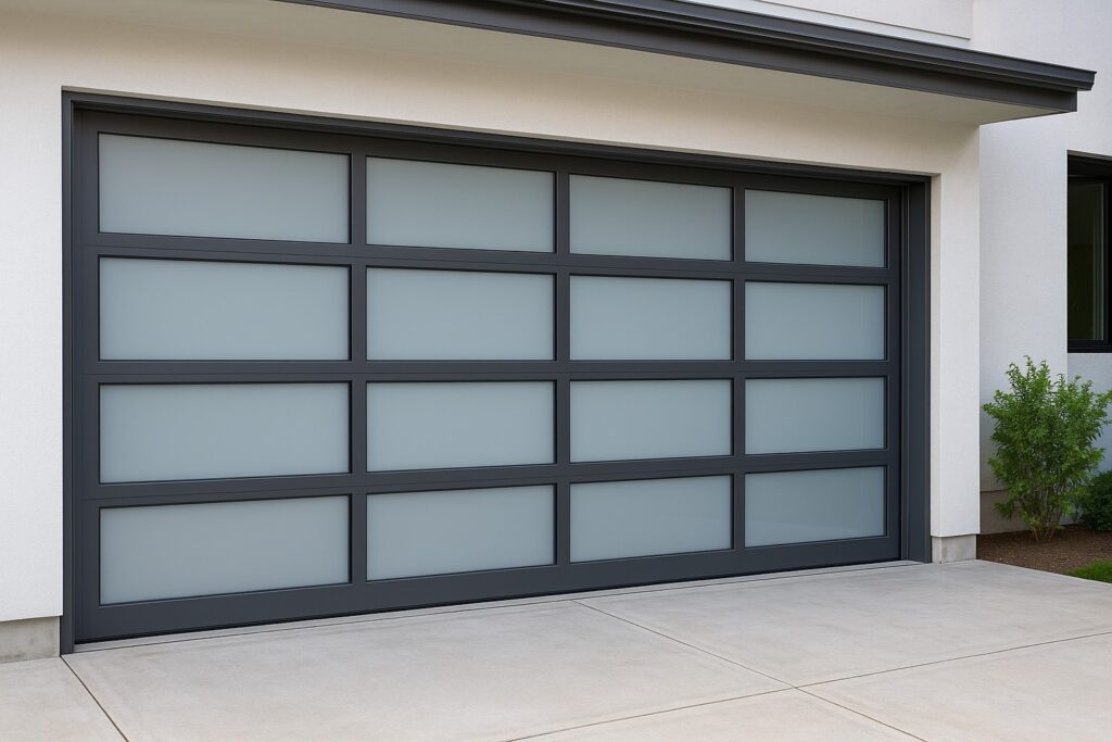 Residential garage door installation - Aluminum Material