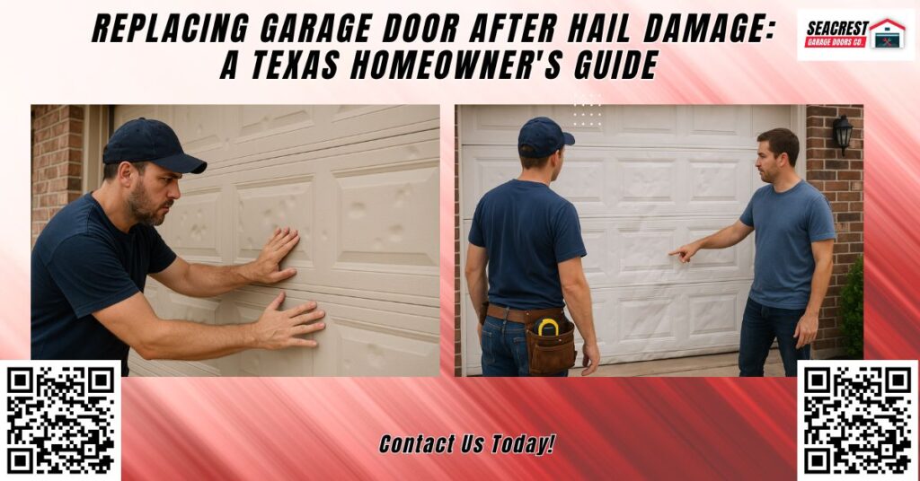 Replacing Garage Door After Hail Damage: A Nebraska Homeowner's Guide - Seacrest Garage Doors Co.