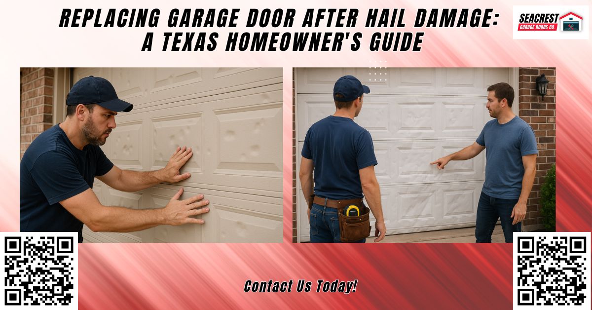 Replacing Garage Door After Hail Damage: A Nebraska Homeowner's Guide - Seacrest Garage Doors Co.