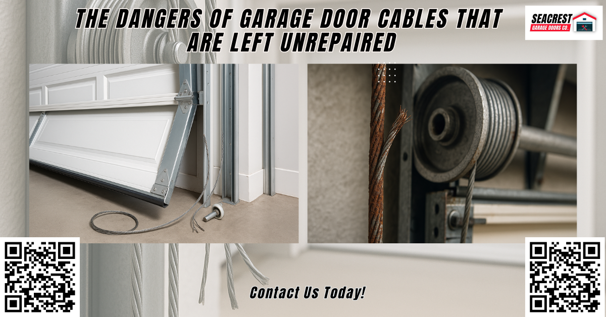 The Dangers of Garage Door Cables That Are Left Unrepaired - Seacrest Garage Doors Co.