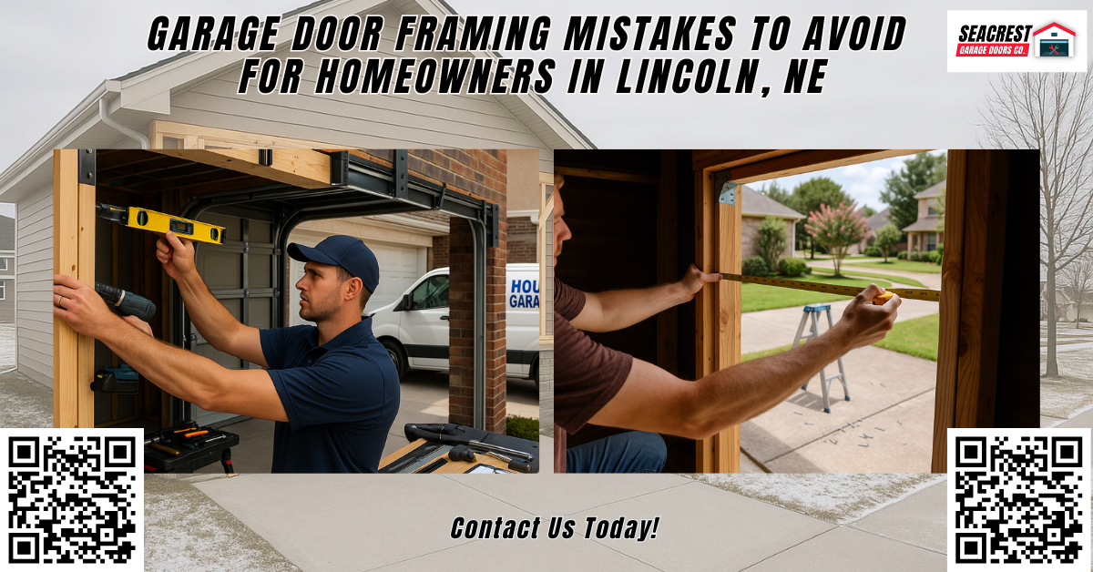 Garage Door Framing Mistakes to Avoid for Homeowners in Lincoln, NE - Seacrest Garage Doors Co.