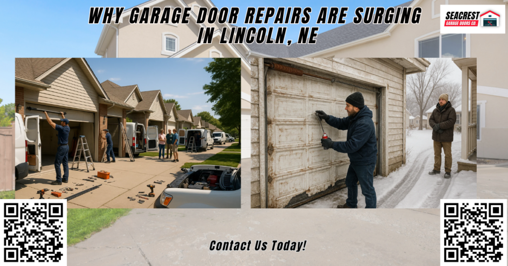 Why Garage Door Repairs Are Surging in Lincoln, NE - Seacrest Garage Doors Co.