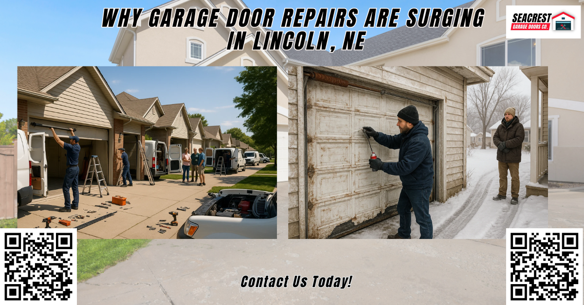 Why Garage Door Repairs Are Surging in Lincoln, NE - Seacrest Garage Doors Co.