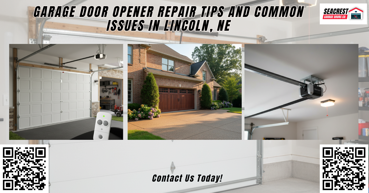 Garage Door Opener Repair Tips and Common Issues in Lincoln, NE - Seacrest Garage Doors Co.